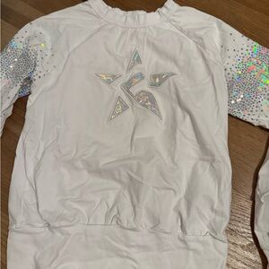 Vintage Rebel crew neck with Sequin Sleeves